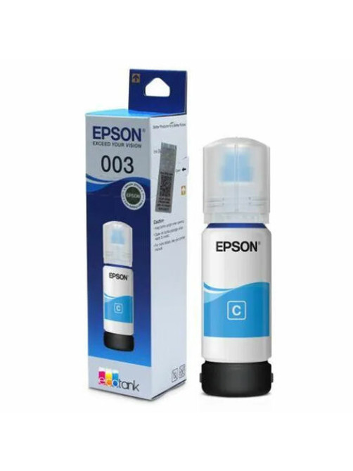 Чернила EPSON 003 (C13T00V298) для СНПЧ EPSON L3210/L3216/L3218, голубые, ОРИГИНАЛЬНЫЕ