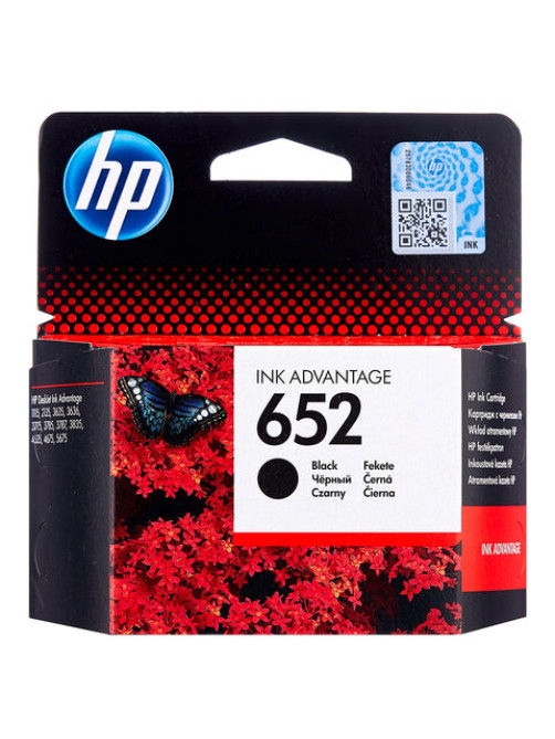 Картридж струйный HP (F6V25AE) DeskJet 2135/3635/3835/4535/4675/1115, №652, черный, оригинальный, ресурс 360 стр.