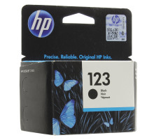 Картридж струйный HP (F6V17AE) Deskjet 2130, №123, чёрный, оригинальный, ресурс 120 стр.