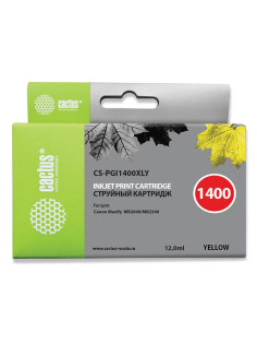 Картридж струйный CACTUS (CS-PGI1400XLY) для CANON МВ2040/МВ2340, желтый