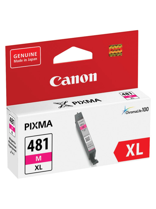 Картридж струйный CANON (CLI-481M XL) для PIXMA TS704 / TS6140, пурпурный, ресурс 474 страницы, оригинальный, 2045C001