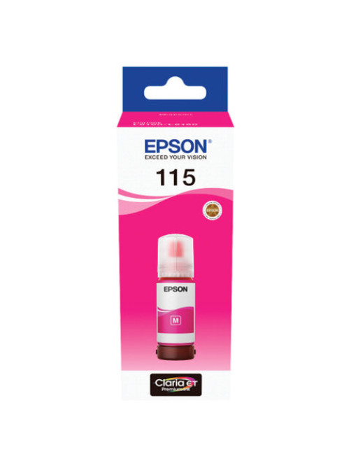 Чернила EPSON 115 (C13T07D34A) для СНПЧ L8160/L8180, пурпурные, объем 70 мл, ОРИГИНАЛЬНЫЕ