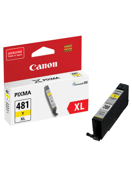 Картридж струйный CANON (CLI-481Y XL) для PIXMA TS704 / TS6140, желтый, ресурс 512 страниц, оригинальный, 2046C001