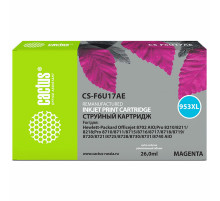 Картридж струйный CACTUS (CS-F6U17AE) для HP OfficeJet Pro 7740/8210/8218/8710, пурпурный
