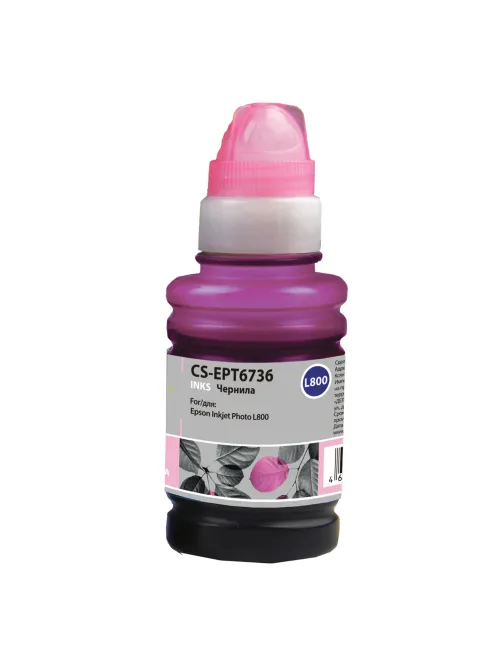 Чернила CACTUS (CS-EPT6736) для СНПЧ EPSON L800/L810/L850/L1800, светло-пурпурные, 0,1 л