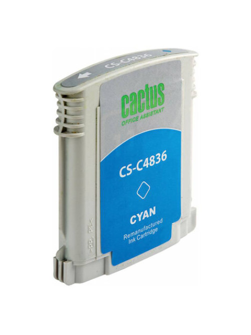 Картридж струйный CACTUS (CS-C4836) для HP DesignJet 70/100/110/120, голубой