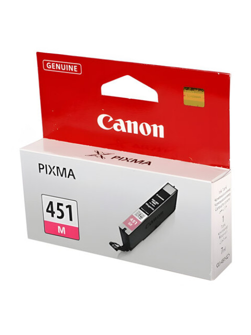 Картридж струйный CANON (CLI-451M) Pixma iP7240 и другие, пурпурный, оригинальный, 6525B001