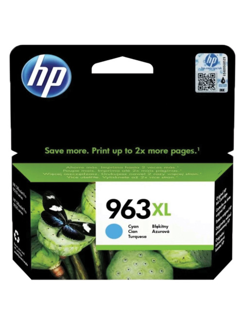 Картридж струйный HP (3JA27AE) для HP OfficeJet Pro 9010/9013/9020/9023, №963Xl, голубой, ресурс 1600 страниц