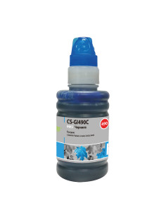 Чернила CACTUS (CS-GI490C) для СНПЧ CANON Pixma G1400/G2400/G3400, голубые, 0,1 л