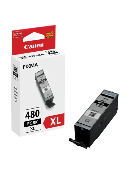 Картридж струйный CANON (PGI-480PGBK XL) для PIXMA TS704 / TS6140, пигмент черный, ресурс 400 страниц, оригинальный, 2023C001