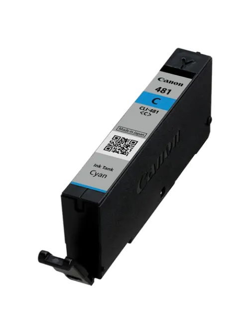Картридж струйный CANON (CLI-481C) для PIXMA TS704/TS6140, голубой, ресурс 257 страниц, оригинальный, 2098C001