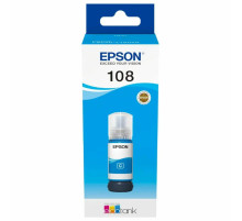 Чернила EPSON 108 (C13T09C24A) для СНПЧ EPSON L8050 /L8100 /L18050, голубые, ОРИГИНАЛЬНЫЕ