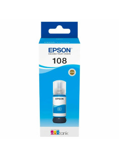 Чернила EPSON 108 (C13T09C24A) для СНПЧ EPSON L8050 /L8100 /L18050, голубые, ОРИГИНАЛЬНЫЕ