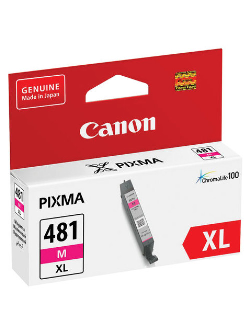 Картридж струйный CANON (CLI-481M XL) для PIXMA TS704 / TS6140, пурпурный, ресурс 474 страницы, оригинальный, 2045C001