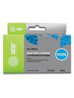 Картридж струйный CACTUS (CS-CN054) для HP OfficeJet 6100/6600/6700, голубой
