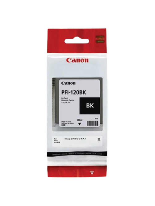 Картридж струйный CANON (PFI-120BK) для imagePROGRAF TM-200/205/300/305, черный, 130 мл, оригинальный, 2885C001