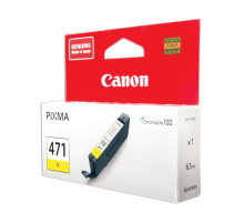 Картридж струйный CANON (CLI-471Y) PIXMA MG5740/MG6840/MG7740, желтый, оригинальный, ресурс, 323 стр., 0403C001