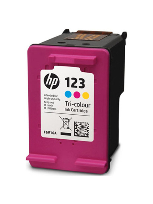 Картридж струйный HP (F6V16AE) Deskjet 2130, №123, цветной, оригинальный, ресурс 100 стр.