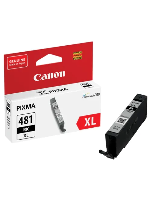 Картридж струйный CANON (CLI-481BK XL) для PIXMA TS704/TS6140, черный, ресурс 3998 страниц, оригинальный, 2047C001