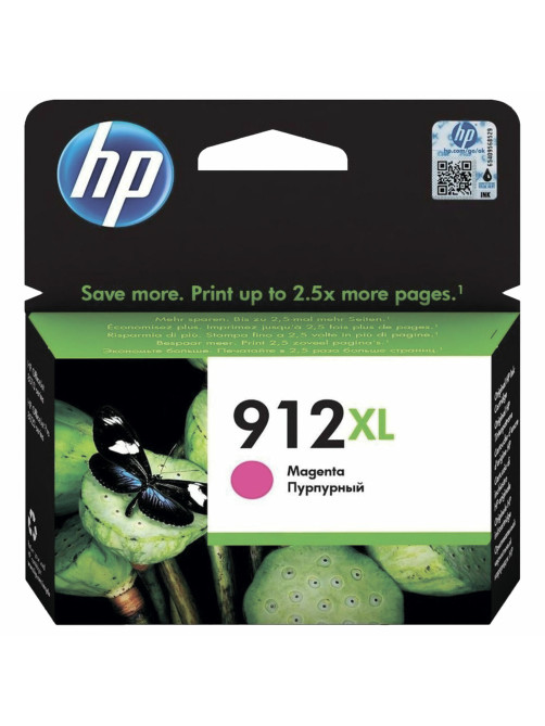 Картридж струйный HP (3YL82A) для HP OfficeJet Pro 8023, №912XL пурпурный, ресурс 825 страниц, оригинальный