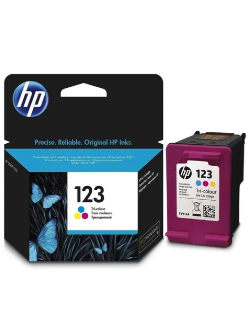Картридж струйный HP (F6V16AE) Deskjet 2130, №123, цветной, оригинальный, ресурс 100 стр.