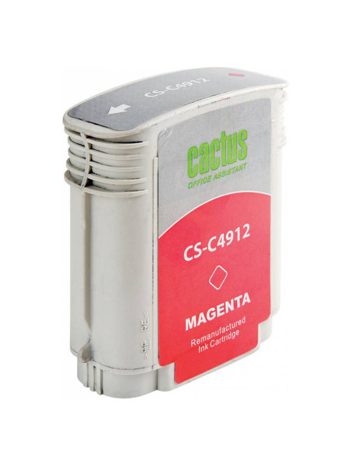 Картридж струйный CACTUS (CS-C4912) для плоттеров HP DesignJet 500/510/800, пурпурный