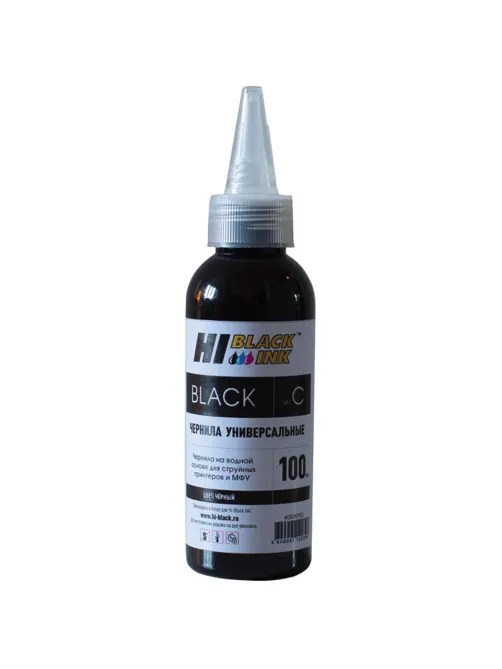 Чернила HI-BLACK для CANON (Тип C) универсальные, черные 0,1 л, водные, 150701038699