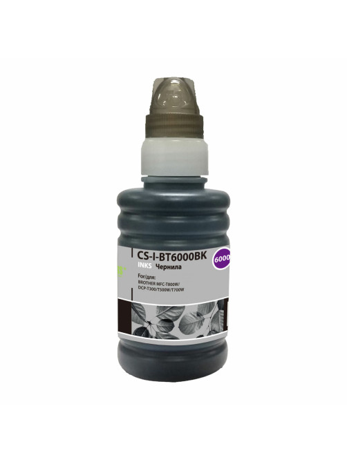 Чернила CACTUS (CS-I-BT6000BK) для Brother DCP-T300/T500W/T700W/MFC-T800W, черные, 0,1 л