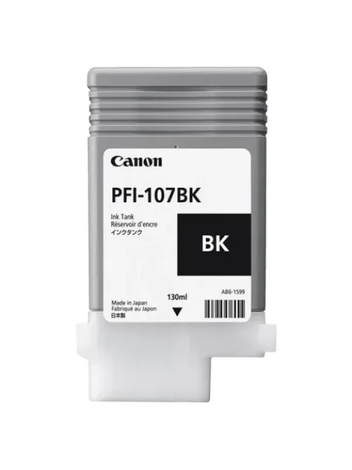 Картридж струйный CANON (PFI-107BK) PF680/685/780/785, черный, оригинальный, 130 мл, 6705B001