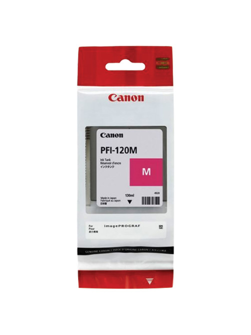 Картридж струйный CANON (PFI-120M) для imagePROGRAF TM-200/205/300/305, пурпурный, 130 мл, оригинальный, 2887C001