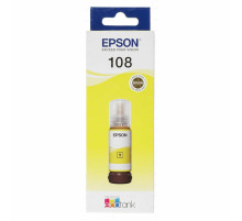 Чернила EPSON 108 (C13T09C44A) для СНПЧ EPSON L8050 /L8100 /L18050, желтые, ОРИГИНАЛЬНЫЕ