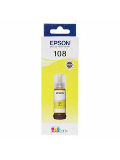 Чернила EPSON 108 (C13T09C44A) для СНПЧ EPSON L8050 /L8100 /L18050, желтые, ОРИГИНАЛЬНЫЕ