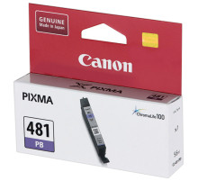 Картридж струйный CANON (CLI-481PB) для PIXMA TS8140/TS8240/TS9140, фото синий, ресурс 1660 страниц, оригинальный, 2102C001