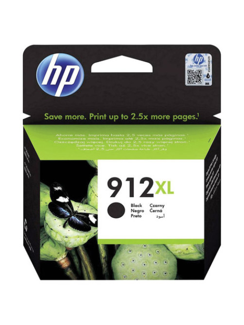Картридж струйный HP (3YL84AE) для HP OfficeJet Pro 8023, №912XL черный, ресурс 825 страниц, оригинальный