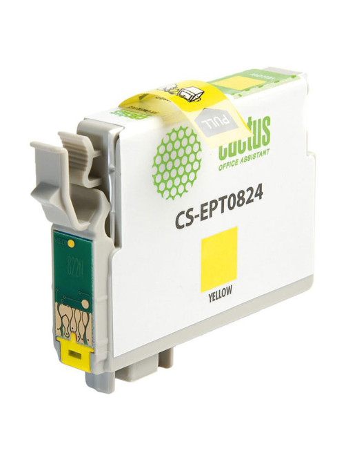 Картридж струйный CACTUS (CS-EPT0824) для EPSON Stylus R270/R390/ RX590, желтый