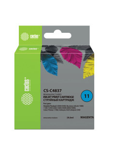 Картридж струйный CACTUS (CS-C4837) для HP DesignJet 70/100/110/120, пурпурный