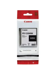 Картридж струйный CANON (PFI-120MBK) для imagePROGRAF TM-200/205/300/305, матовый черный, 130 мл, оригинальный, 2884C001