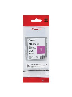 Картридж струйный CANON (PFI-102M) iPF500/510/F600/605/610/650/655/700/710/720, пурпурный, оригинальный, 130 мл, 0897B001