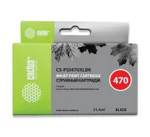 Картридж струйный CACTUS (CS-PGI470XLBK) для CANON PIXMA MG5740/6840/7740, черный пигмент