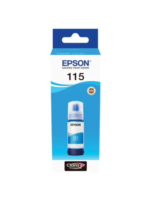 Чернила EPSON 115 (C13T07D24A) для СНПЧ L8160/L8180, голубые, объем 70 мл, ОРИГИНАЛЬНЫЕ