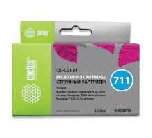 Картридж струйный CACTUS (CS-CZ131) для плоттеров HP DesignJet T120/T520, пурпурный