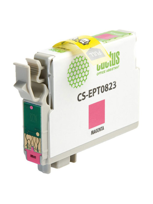 Картридж струйный CACTUS (CS-EPT0823) для EPSON Stylus R270/R390/ RX590, пурпурный