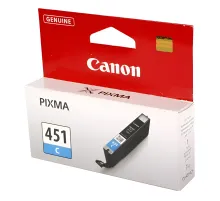 Картридж струйный CANON (CLI-451C) Pixma iP7240 и другие, голубой, оригинальный, 6524B001