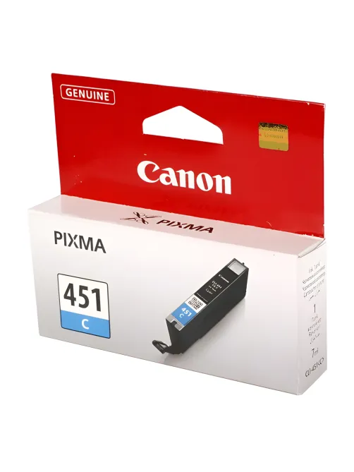Картридж струйный CANON (CLI-451C) Pixma iP7240 и другие, голубой, оригинальный, 6524B001