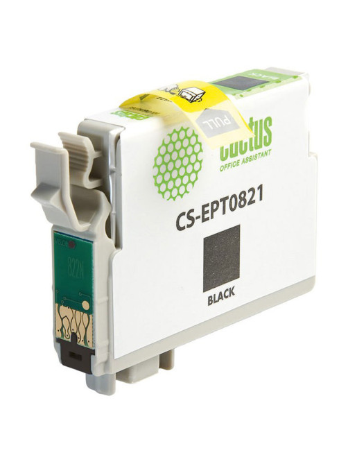Картридж струйный CACTUS (CS-EPT0821) для EPSON Stylus R270/R390/ RX590, черный