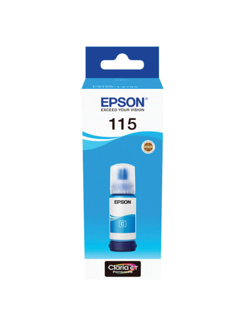 Чернила EPSON 115 (C13T07D24A) для СНПЧ L8160/L8180, голубые, объем 70 мл, ОРИГИНАЛЬНЫЕ
