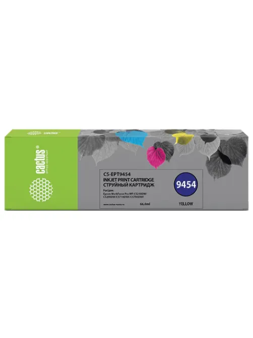 Картридж струйный CACTUS (CS-EPT9454) для Epson WF-C5290DW/WF-C5790DW, желтый