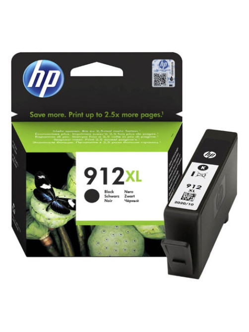 Картридж струйный HP (3YL84AE) для HP OfficeJet Pro 8023, №912XL черный, ресурс 825 страниц, оригинальный
