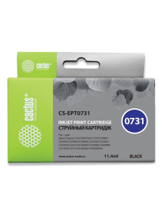 Картридж струйный CACTUS (CS-EPT0731) для EPSON Stylus С79/СХ3900/4900/5900/7300, черный