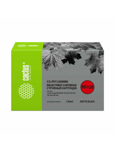 Картридж струйный CACTUS (CS-PFI120MBK) для Canon imagePROGRAF TM-200/TM-205/TM-300, черный матовый